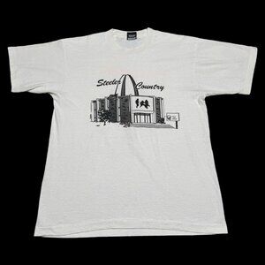 Screen Stars Vintage 1990 Jack Lambert Steelers Hall of Fame Shirt‎ Adult Large